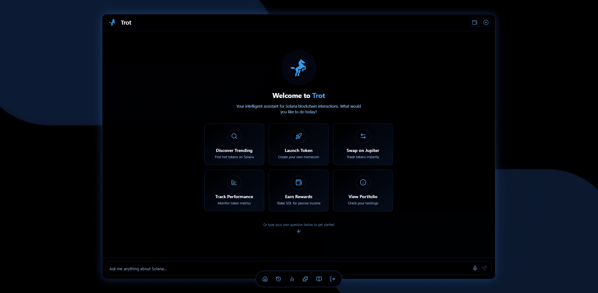 Trot Dashboard Preview